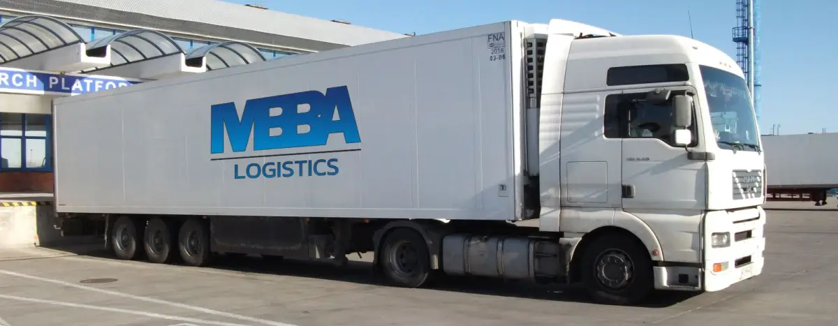 MBBA Logistics lorry in the yard